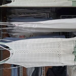 White(Wave Zone)gauze dress 100% cotton size S/M reg. appears new